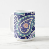 Retro Space Galaxy Design Koffiemok (Voorkant links)