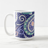 Retro Space Galaxy Design Koffiemok (Links)