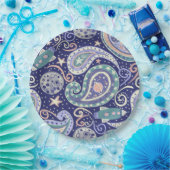 Retro Space Galaxy Design Papieren Bordje (Feest)