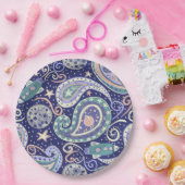 Retro Space Galaxy Design Papieren Bordje (Feest)