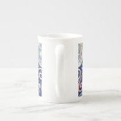 Retro Space Galaxy Design Porselein Kop (Achterkant)