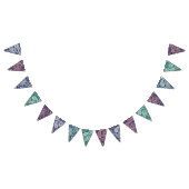 Retro Space Galaxy Design Vlaggetjes (Alle)