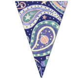 Retro Space Galaxy Design Vlaggetjes (Eerste vlag)
