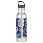 Retro Space Galaxy Design Waterfles (Achterkant)