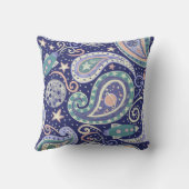 Retro Space Galaxy Paisley Design Kussen (Achterkant)