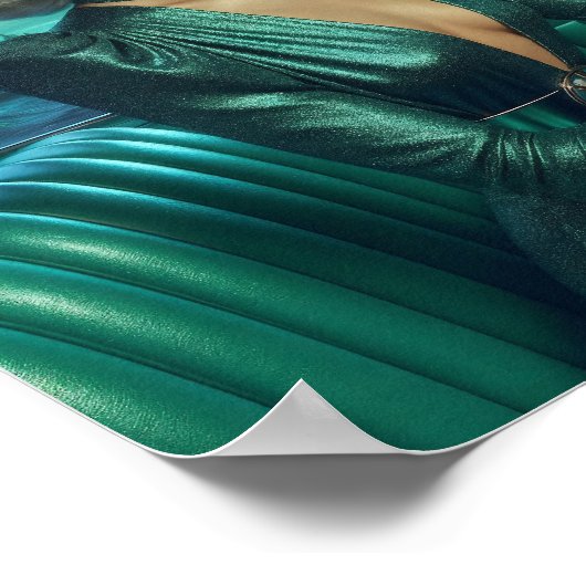 Retro Space Girl Poster (Hoek)