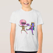 Retro Space Kids T-Shirt (Voorkant)