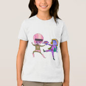 Retro Space Kids T-Shirt (Voorkant)