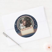 Retro Space Pilot Naam Tag Stickers (Envelop)