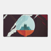 Retro Space Poster-Cassini missie naar Saturnus Bureaumat (Voorkant)