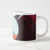 Retro Space Poster-Cassini missie naar Saturnus Grote Koffiekop (Rechts)