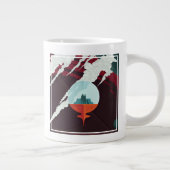 Retro Space Poster-Cassini missie naar Saturnus Grote Koffiekop (Rechts)