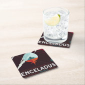 Retro Space Poster-Cassini missie naar Saturnus Kartonnen Onderzetters (Insitu)