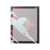 Retro Space Poster-Cassini missie naar Saturnus Notitieblok (Linkerzijde)