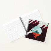 Retro Space Poster-Cassini missie naar Saturnus Notitieboek (Binnen)