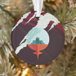 Retro Space Poster-Cassini missie naar Saturnus Ornament