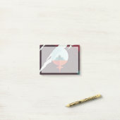 Retro Space Poster-Cassini missie naar Saturnus Post-it® Notes (Op bureau)