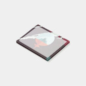 Retro Space Poster-Cassini missie naar Saturnus Post-it® Notes (Schuin)