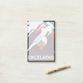 Retro Space Poster-Cassini missie naar Saturnus Post-it® Notes (Op bureau)