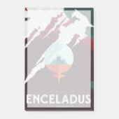 Retro Space Poster-Cassini missie naar Saturnus Post-it® Notes (Voorkant)