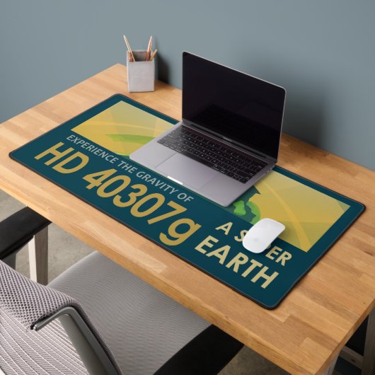 Retro Space Poster-De zwaartekracht van een Super  Bureaumat (Kantoor 2)