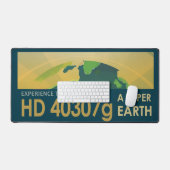 Retro Space Poster-De zwaartekracht van een Super  Bureaumat (Keyboard & Muis)