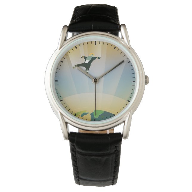 Retro Space Poster-De zwaartekracht van een Super  Horloge (Voorkant)