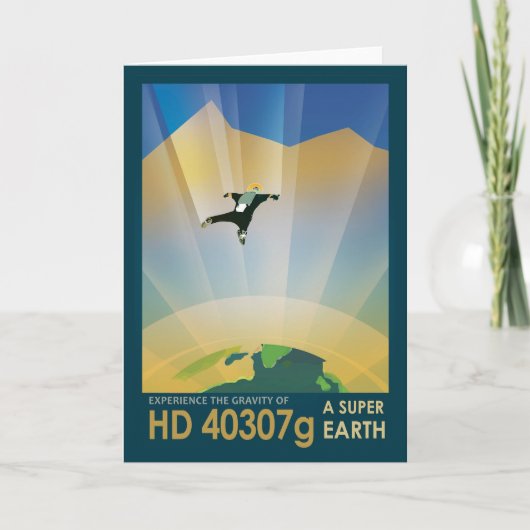 Retro Space Poster-De zwaartekracht van een Super  Kaart (Voorkant)