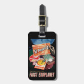 Retro Space Poster-Exoplanet Discovery 51 Pegasi B Bagagelabel (Voorkant verticaal)