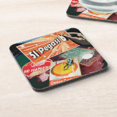 Retro Space Poster-Exoplanet Discovery 51 Pegasi B Bier Onderzetter (Linkerzijde)