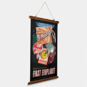 Retro Space Poster-Exoplanet Discovery 51 Pegasi B Hangend Wandkleed (Gebogen)