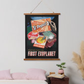 Retro Space Poster-Exoplanet Discovery 51 Pegasi B Hangend Wandkleed (Slaapkamer)