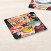 Retro Space Poster-Exoplanet Discovery 51 Pegasi B Kartonnen Onderzetters (Schuin)