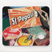 Retro Space Poster-Exoplanet Discovery 51 Pegasi B Muismat (Voorkant)