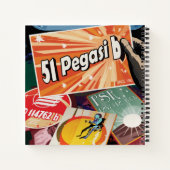 Retro Space Poster-Exoplanet Discovery 51 Pegasi B Notitieboek (Achterkant)