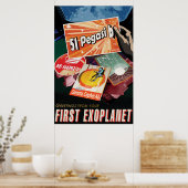 Retro Space Poster-Exoplanet Discovery 51 Pegasi B Poster (Keuken)