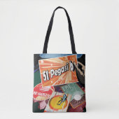 Retro Space Poster-Exoplanet Discovery 51 Pegasi B Tote Bag (Voorkant)