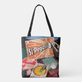 Retro Space Poster-Exoplanet Discovery 51 Pegasi B Tote Bag (Achterkant)