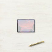 Retro Space Poster - Kijkers observeren trappist-1 Post-it® Notes (Op bureau)