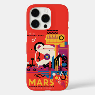 Retro Space Poster - Mars Exploration Program. iPhone 16 Pro Hoesje