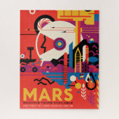 Retro Space Poster - Mars Exploration Program. Legpuzzel (Verticaal)