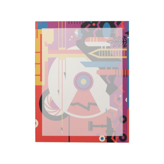 Retro Space Poster - Mars Exploration Program. Notitieblok (Linkerzijde)