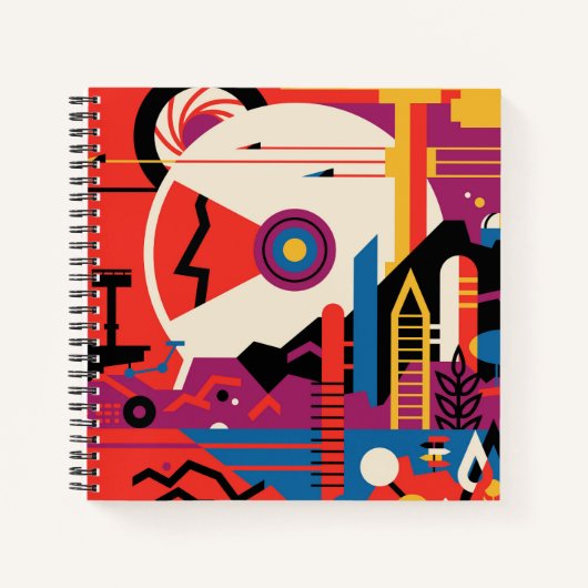 Retro Space Poster - Mars Exploration Program. Notitieboek (Voorkant)