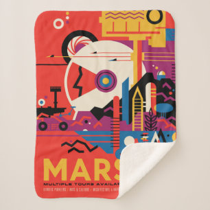 Retro Space Poster - Mars Exploration Program. Sherpa Deken