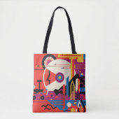 Retro Space Poster - Mars Exploration Program. Tote Bag (Voorkant)