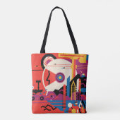 Retro Space Poster - Mars Exploration Program. Tote Bag (Achterkant)