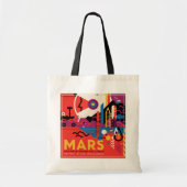 Retro Space Poster - Mars Exploration Program. Tote Bag (Voorkant)
