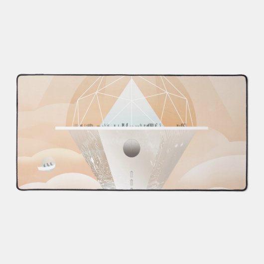 Retro Space Poster-Observatory in het zonnestelsel Bureaumat (Voorkant)