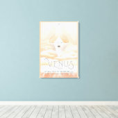 Retro Space Poster-Observatory in het zonnestelsel Canvas Afdruk (Insitu (Houten vloer))