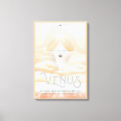 Retro Space Poster-Observatory in het zonnestelsel Canvas Afdruk (Voorkant)